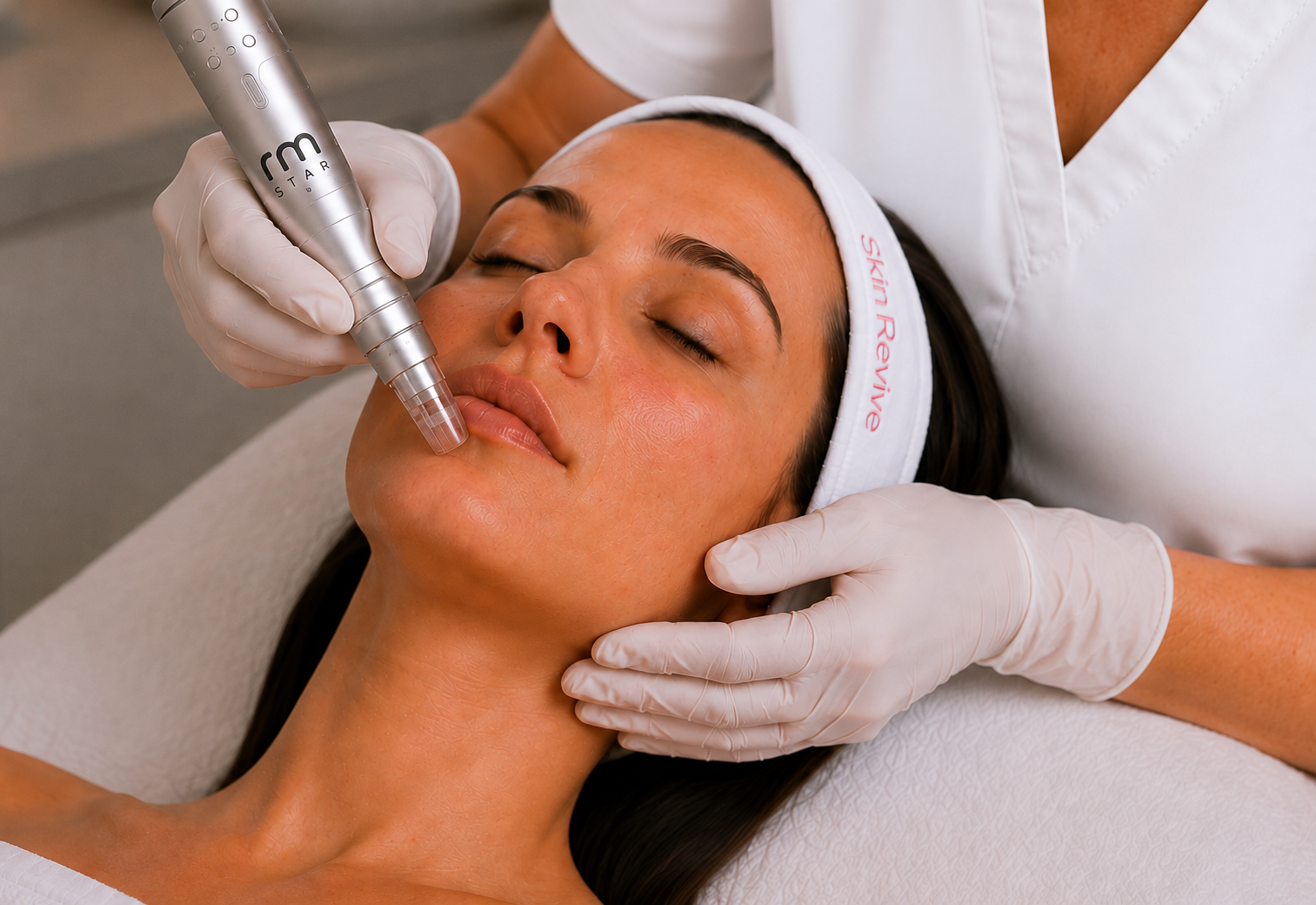 Microneedling mit Exosomen, Lachs-DNA & biomimetischen Peptiden